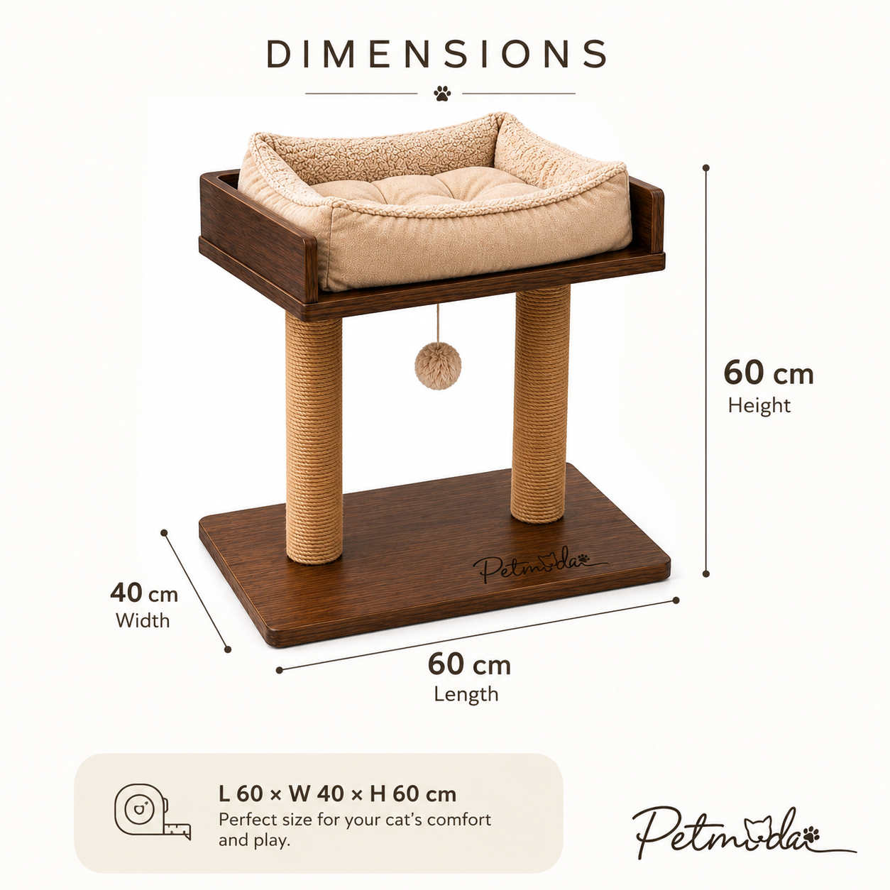 Petmoda Living Roof – Cat Bed & Scratcher