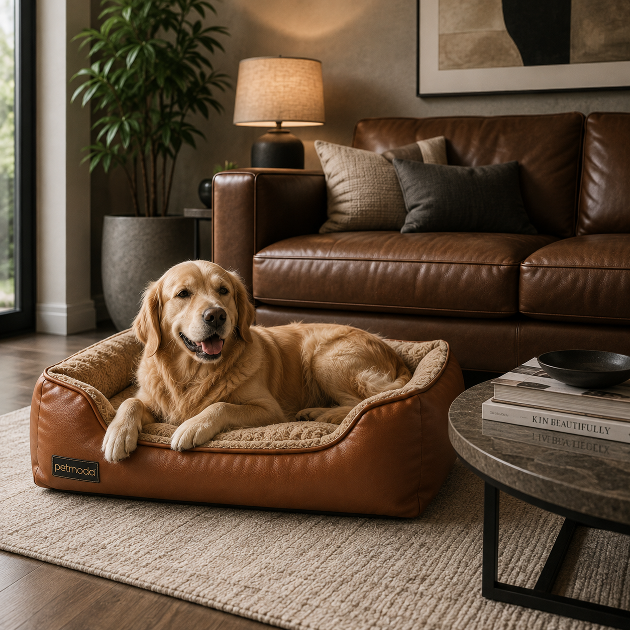 Petmoda Classic Leather Bed