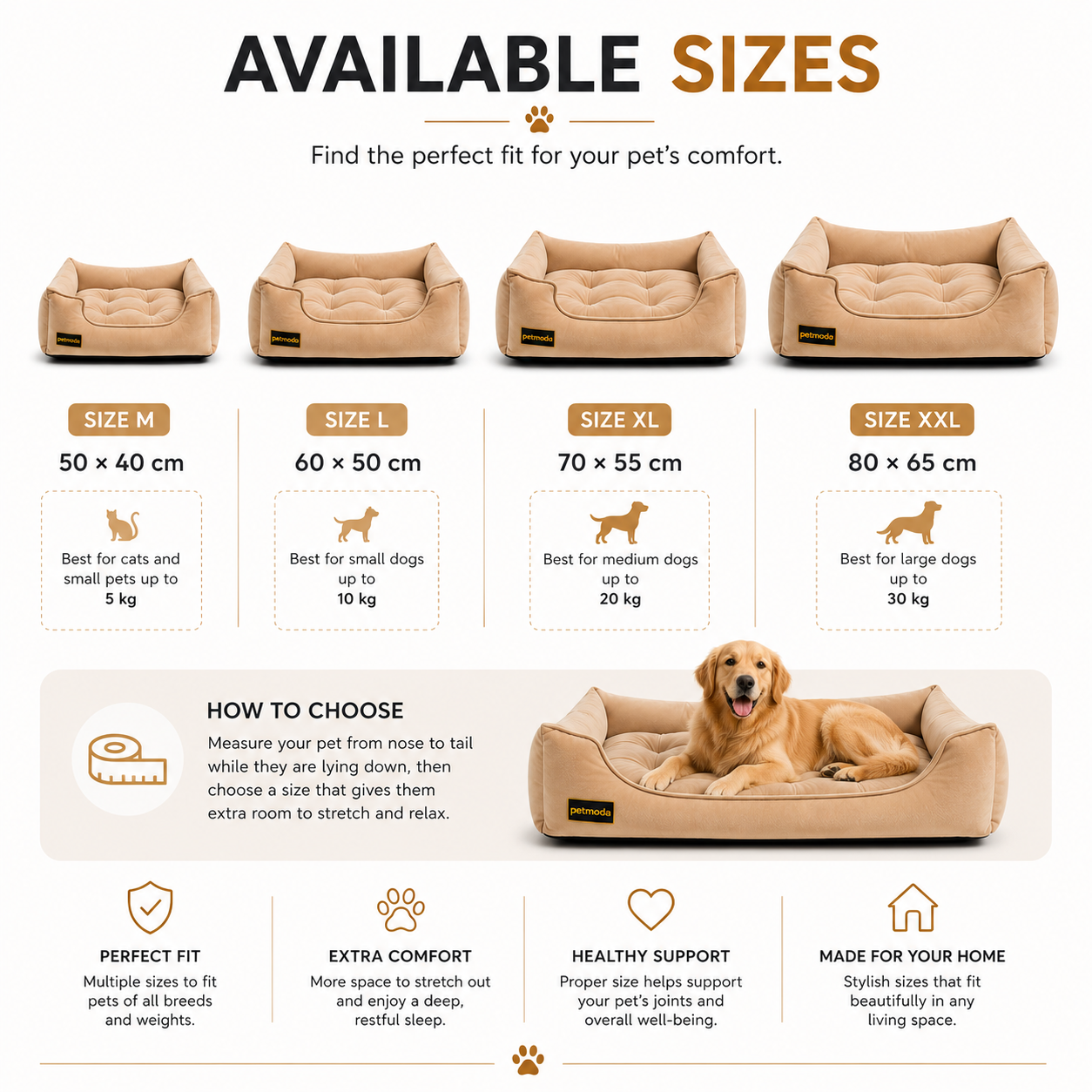 Petmoda Velvet Bed