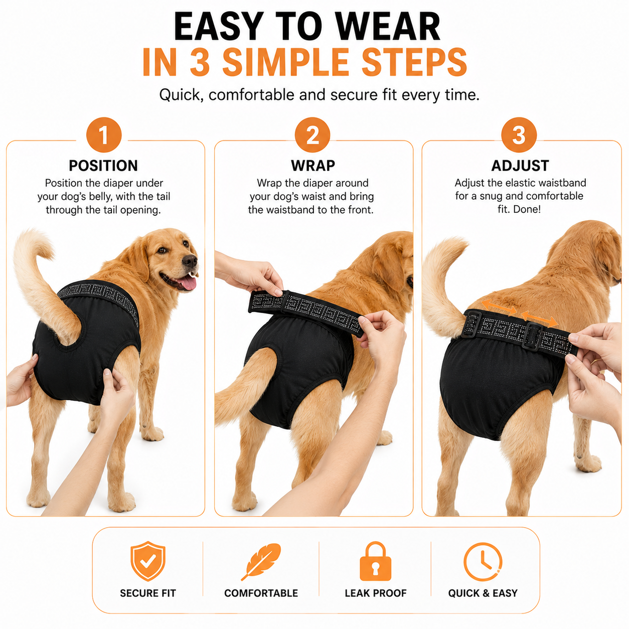 Petmoda Reusable Female Dog Diaper