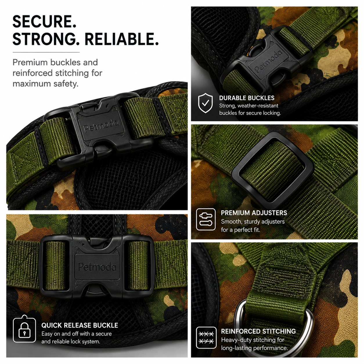 Petmoda Military Camo Harness – Tactical