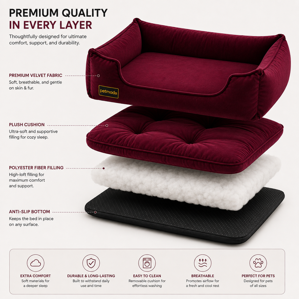 Petmoda Velvet Bed