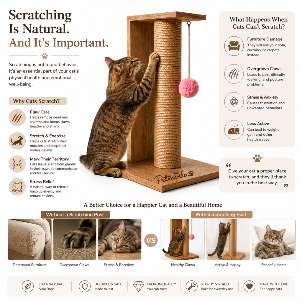 Petmoda Living Pillar – Sisal Cat Scratcher