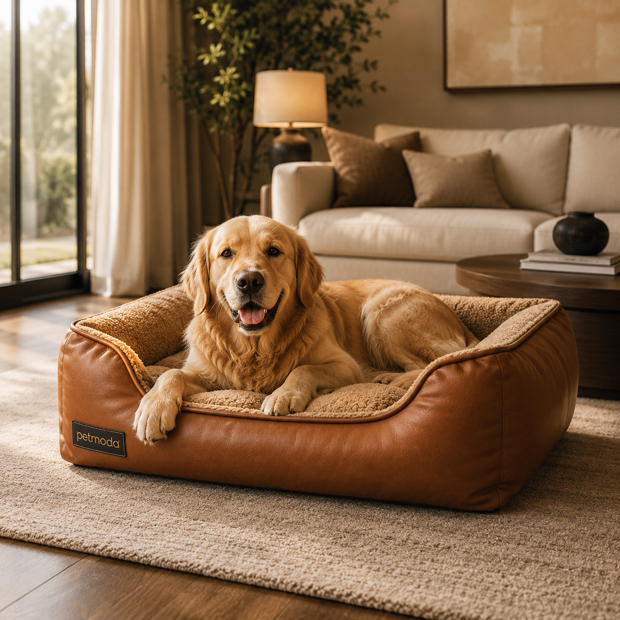 Petmoda Classic Leather Bed