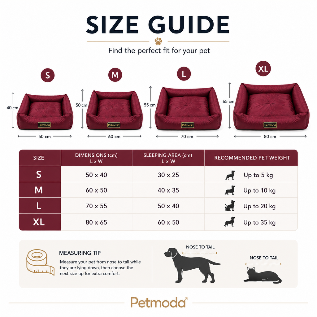 Petmoda Colored Waterproof Bed