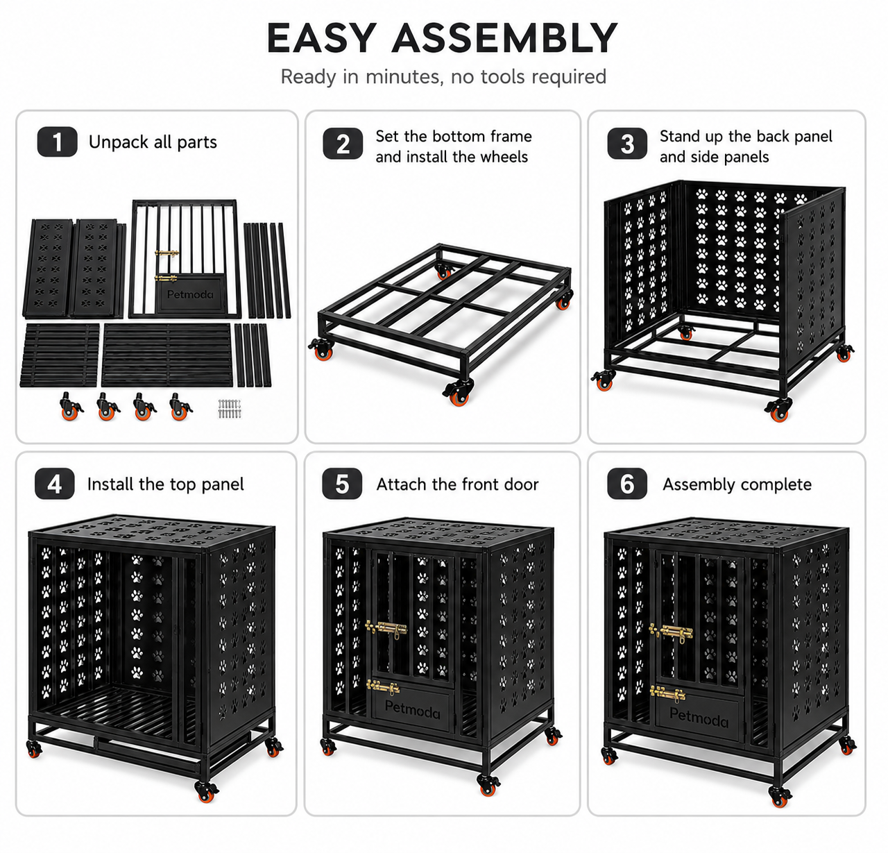 Petmoda Iron Cage – Heavy-Duty Custom Dog Crate