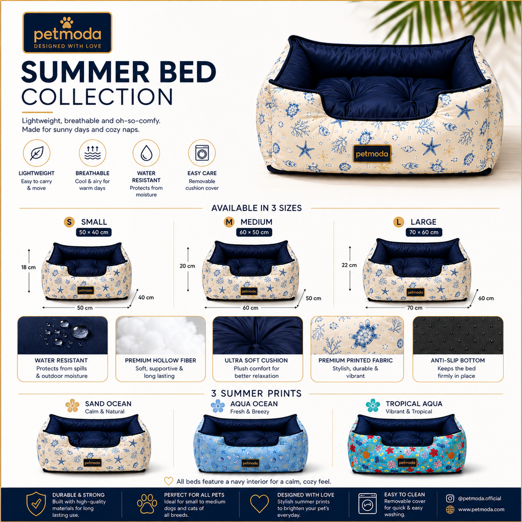 Petmoda Summer Bed – Waterproof Comfort Bed