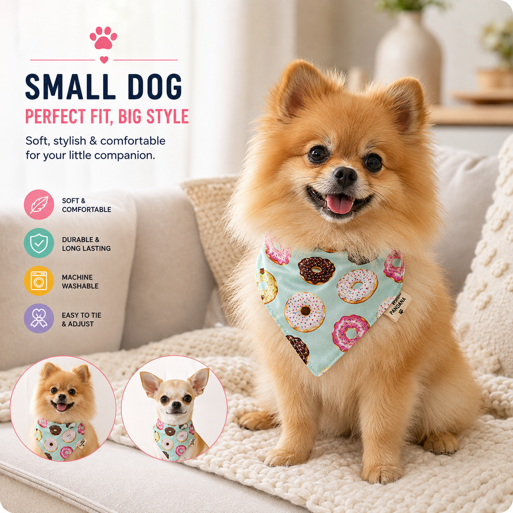 Petmoda Printed Pet Bandana – Dogs & Cats