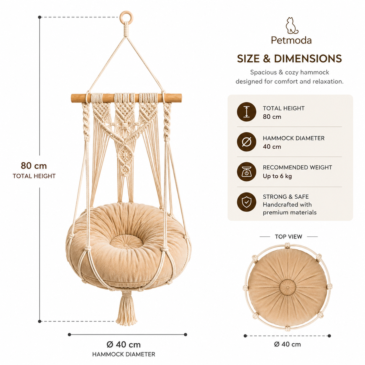 Petmoda Macramé Swing