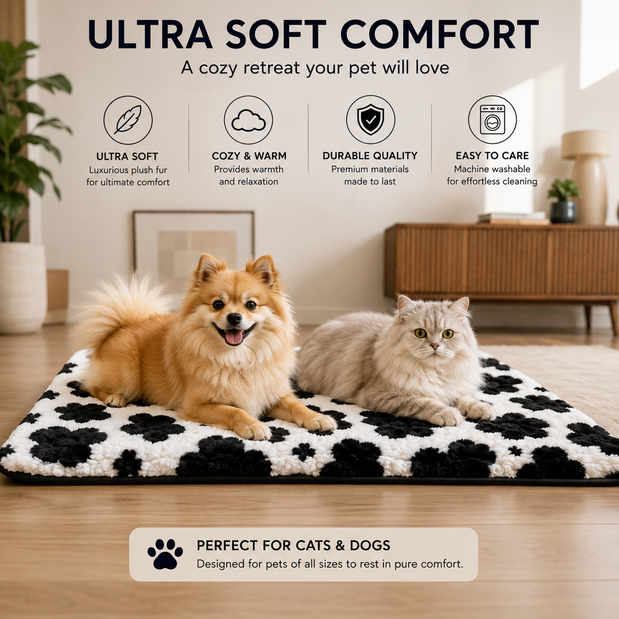 Petmoda Blanket – Ultra Soft Plush Blanket for Dogs & Cats