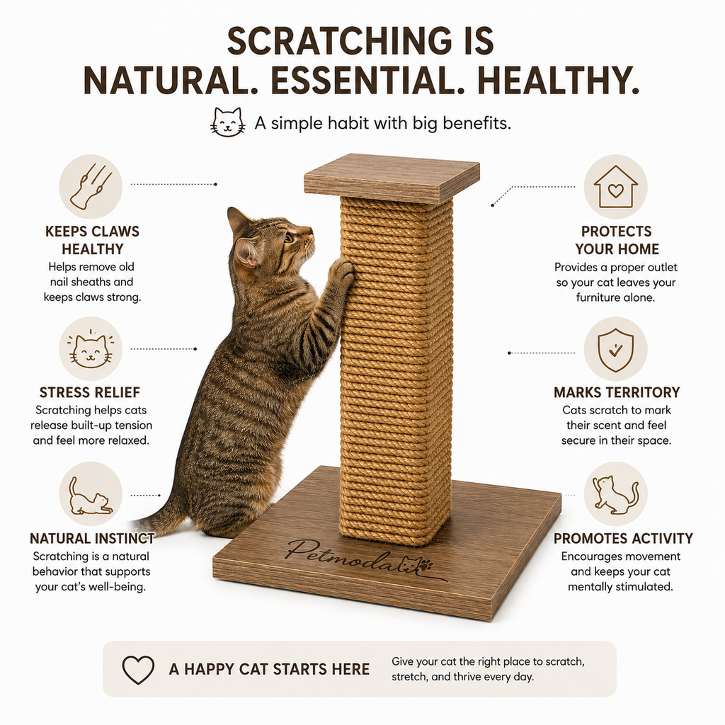 Petmoda Living Pillar Mini – Compact Sisal Cat Scratcher