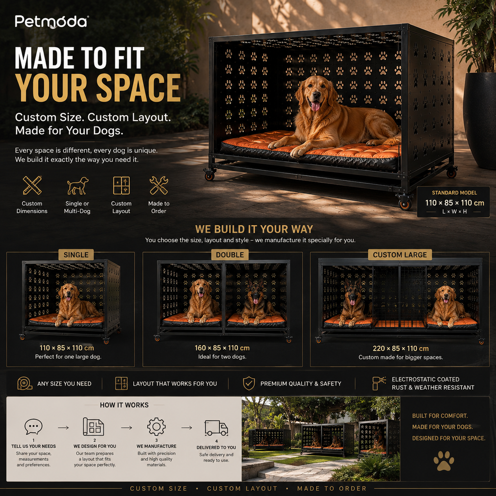 Petmoda Iron Cage – Heavy-Duty Custom Dog Crate
