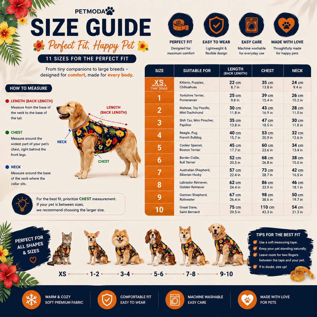 Petmoda Tropical Summer Shirt – Dogs & Cats