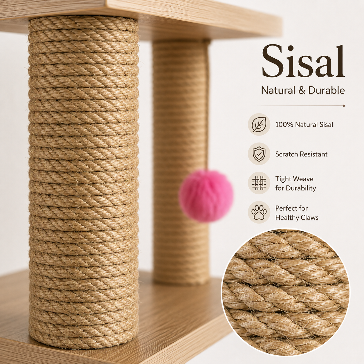 Petmoda Living Box – Wooden Cat House & Scratcher