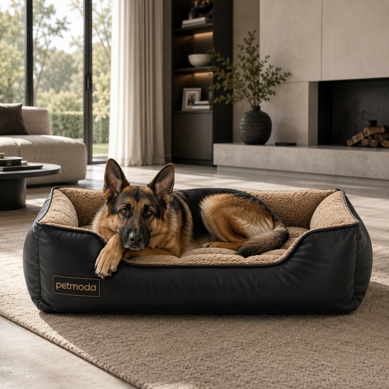 Petmoda Classic Leather Bed