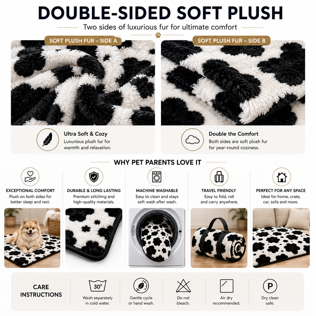 Petmoda Blanket – Ultra Soft Plush Blanket for Dogs & Cats
