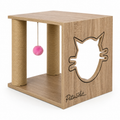 Petmoda Living Box – Wooden Cat House & Scratcher