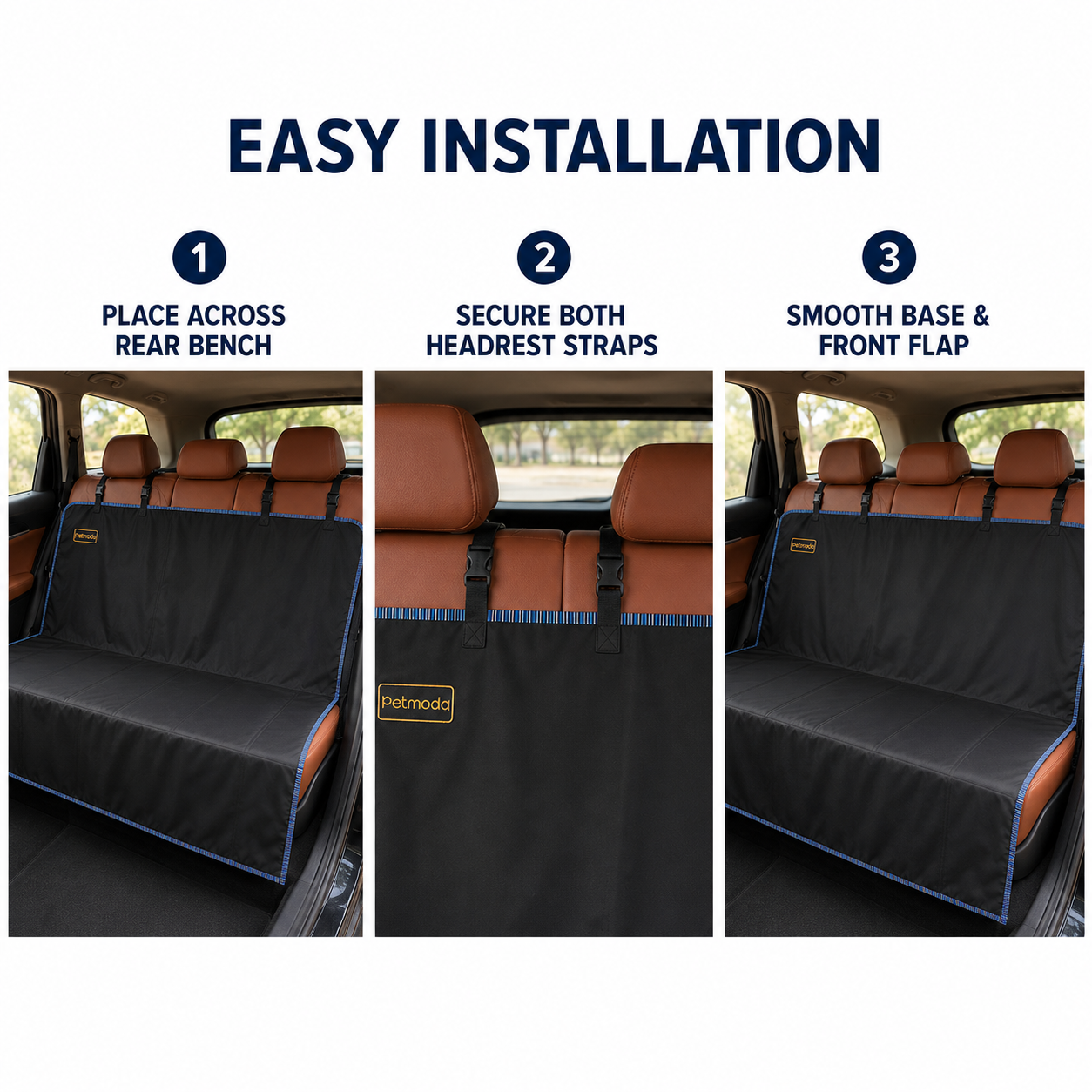 Moda Car Rear Seat Cover