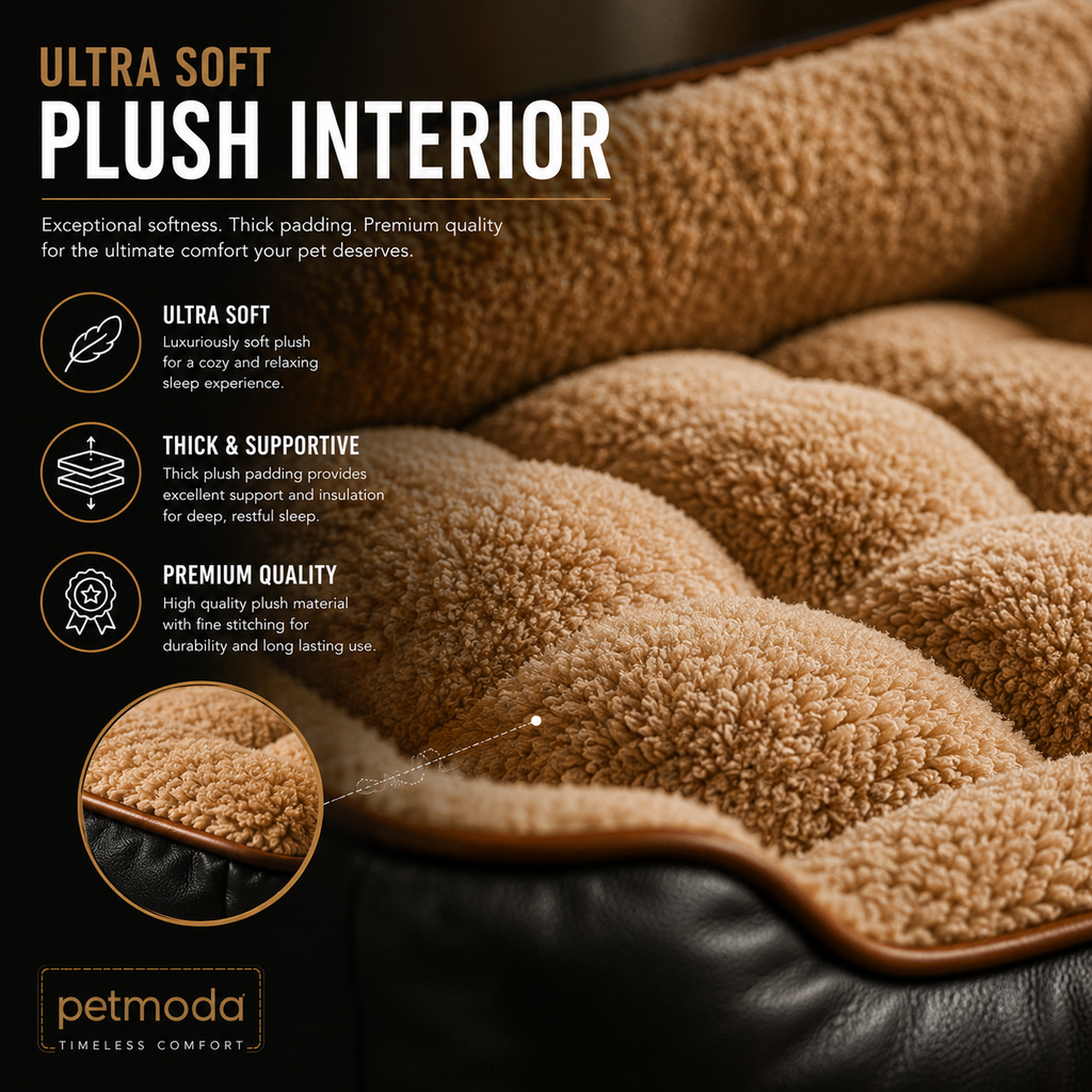 Petmoda Classic Leather Bed