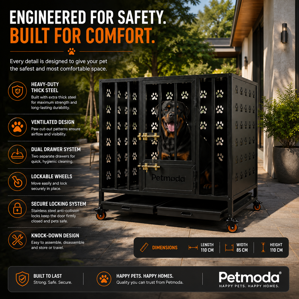 Petmoda Iron Cage – Heavy-Duty Custom Dog Crate