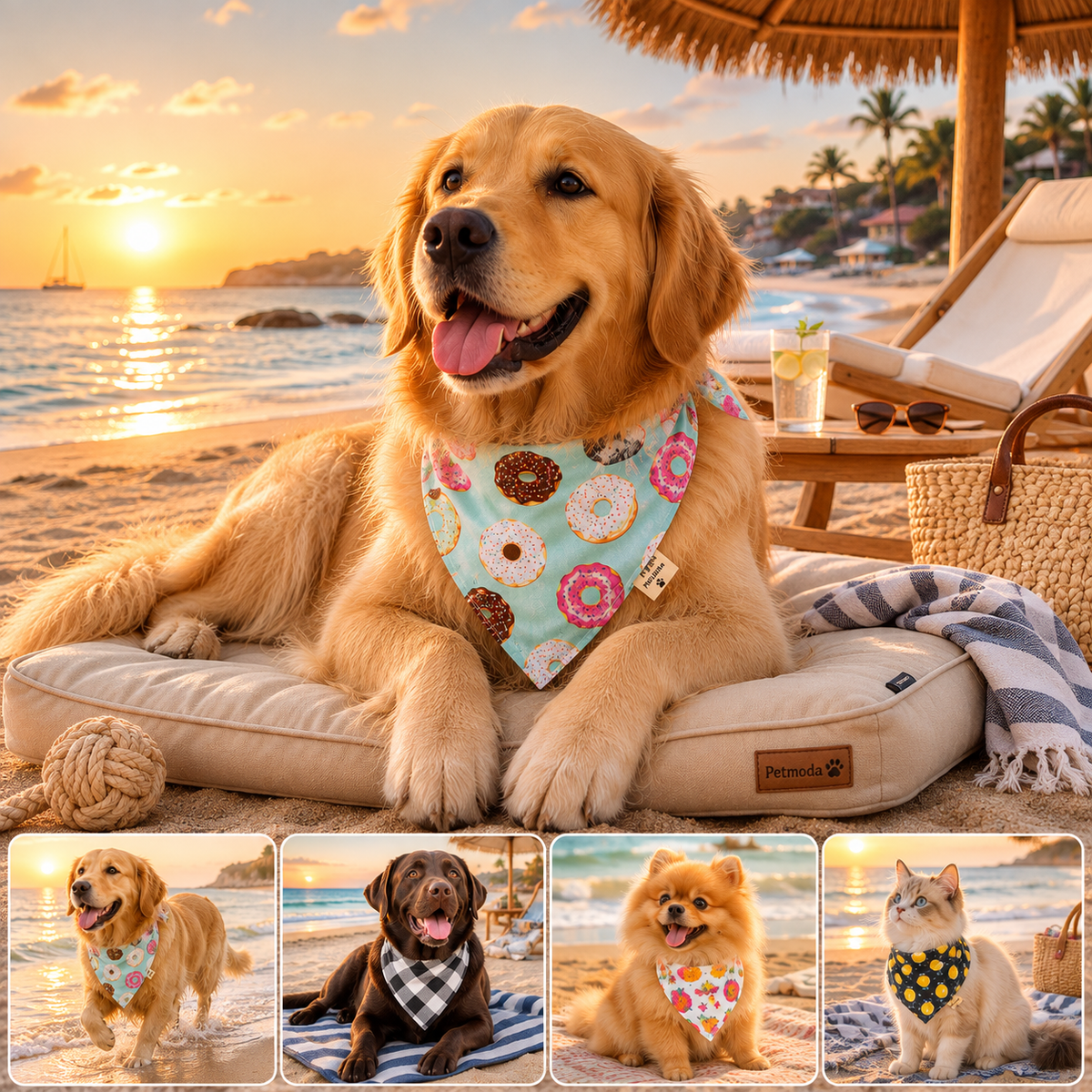 Petmoda Printed Pet Bandana – Dogs & Cats