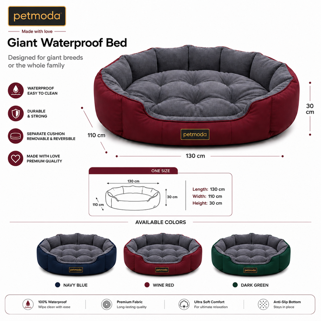 Petmoda Giant Waterproof Bed