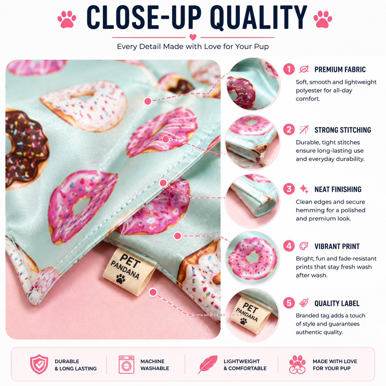 Petmoda Printed Pet Bandana – Dogs & Cats