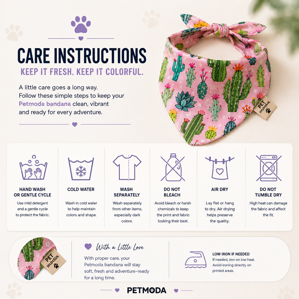 Petmoda Printed Pet Bandana – Dogs & Cats