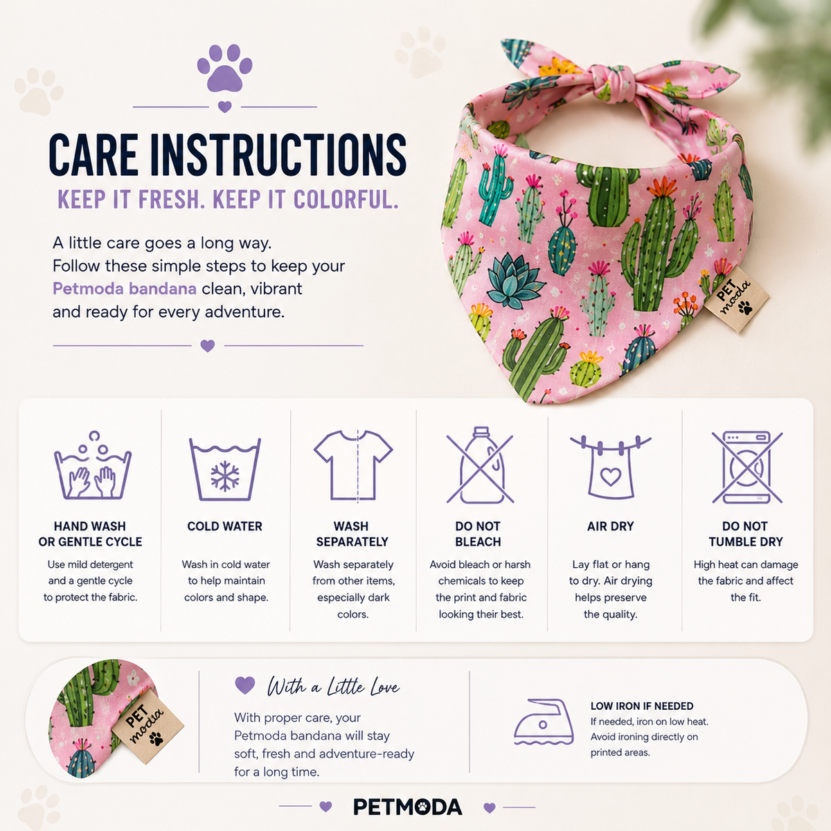 Petmoda Printed Pet Bandana – Dogs & Cats