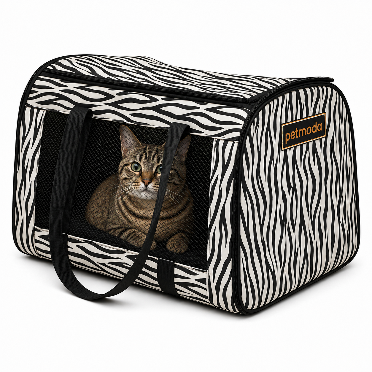 Petmoda Zebra Pet Carrier – Cats & Small Dogs