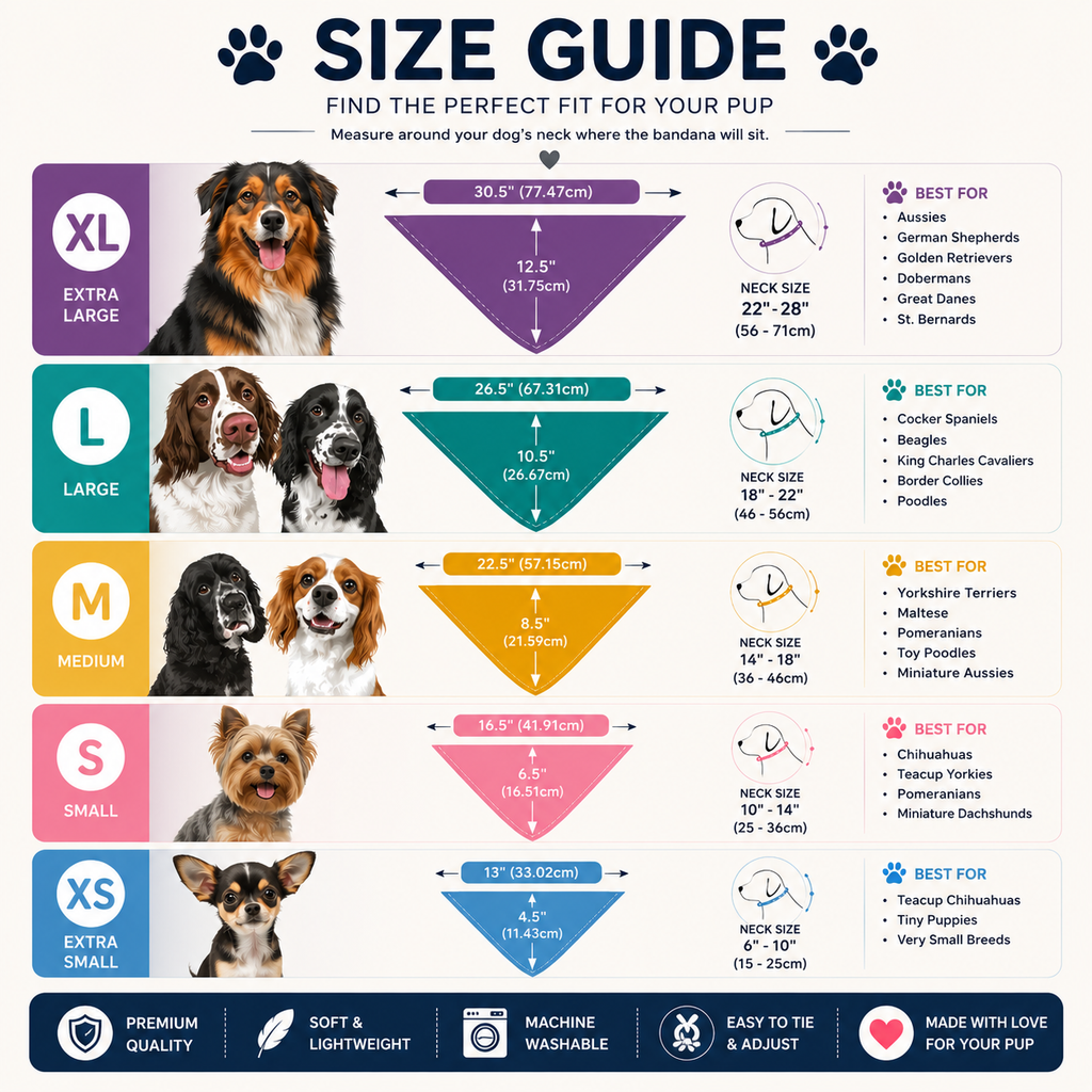 Petmoda Printed Pet Bandana – Dogs & Cats