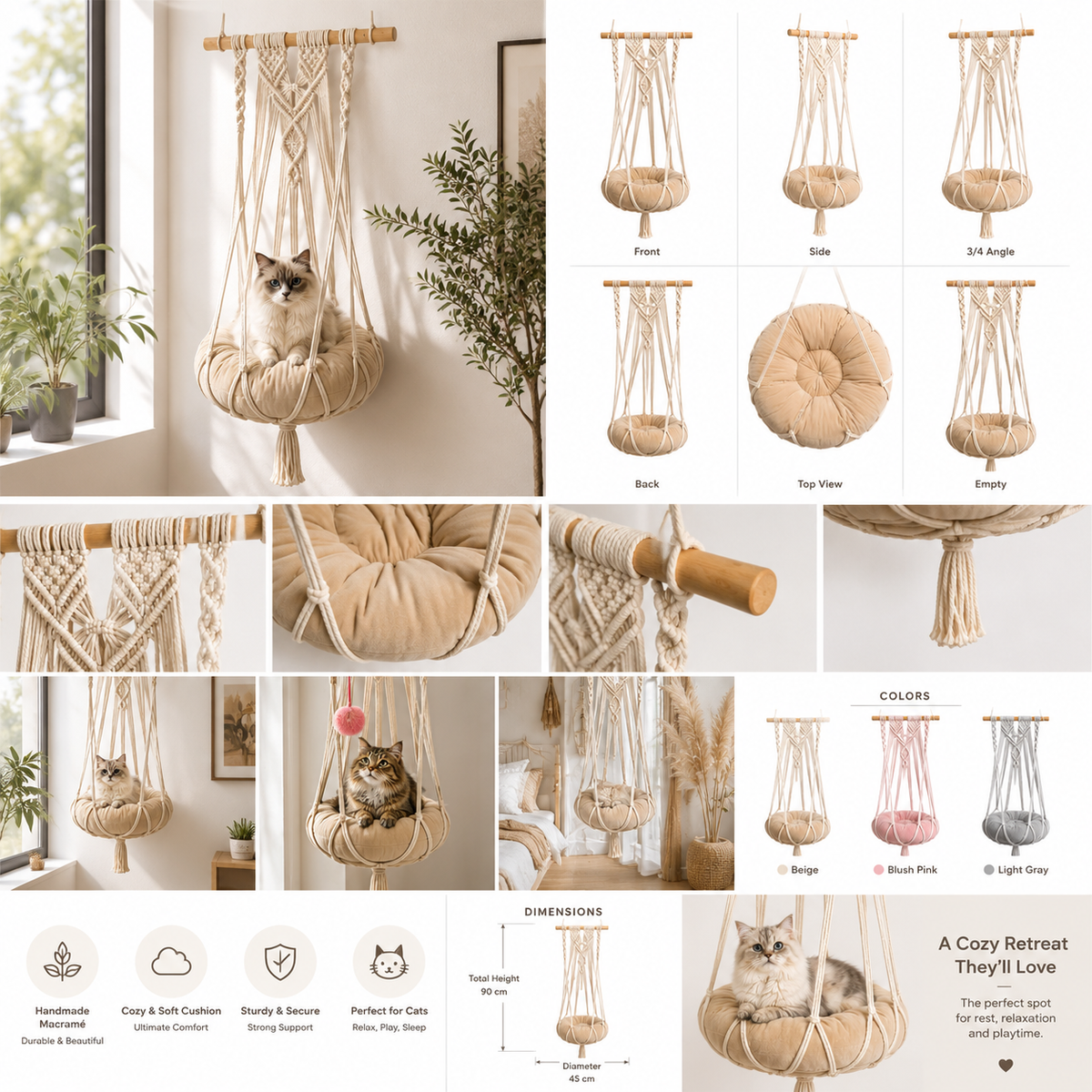 Petmoda Macramé Swing