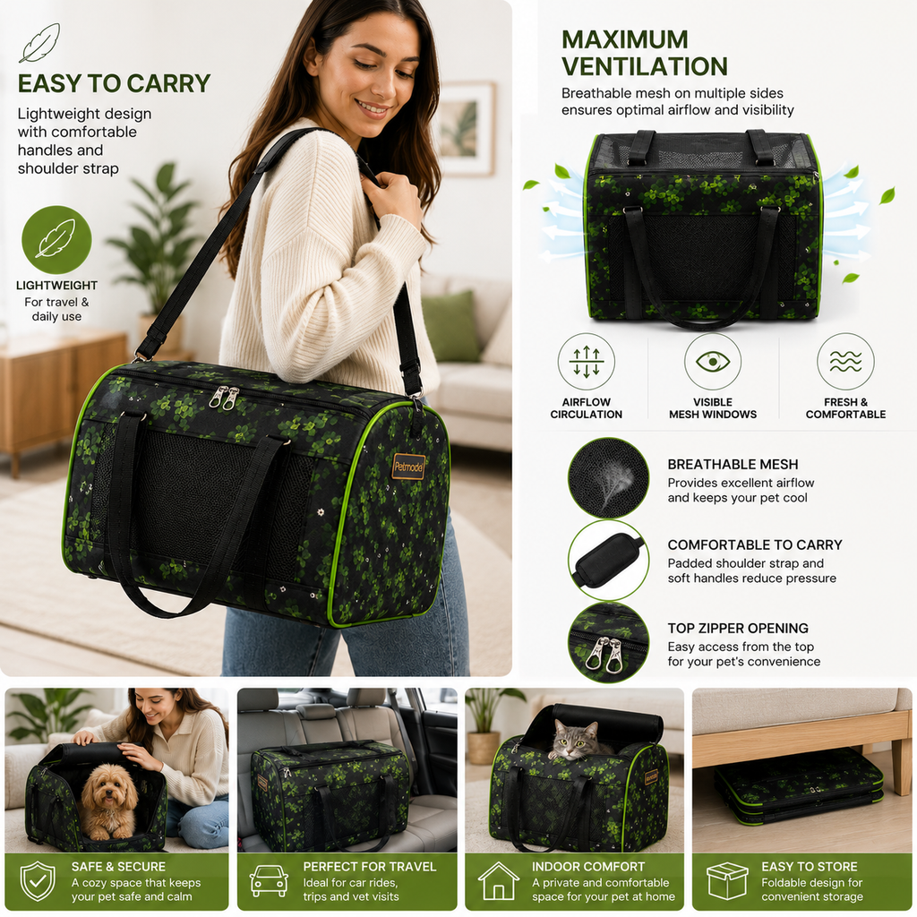 Petmoda Camo Soft Pet Carrier Bag – Cats & Small Dogs