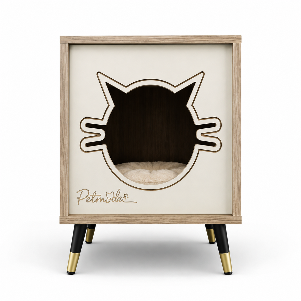 Petmoda Living Den – Wooden Cat House & Side Table