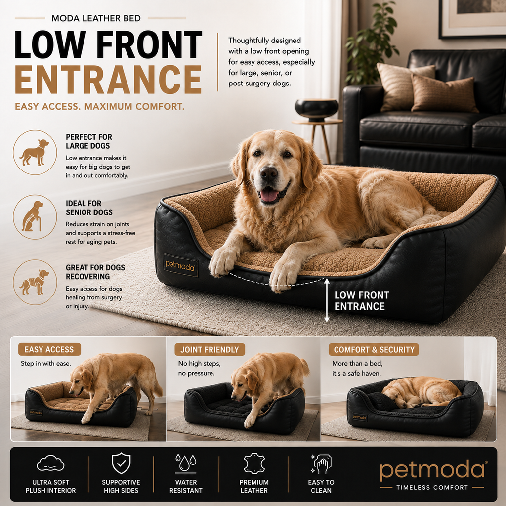 Petmoda Classic Leather Bed