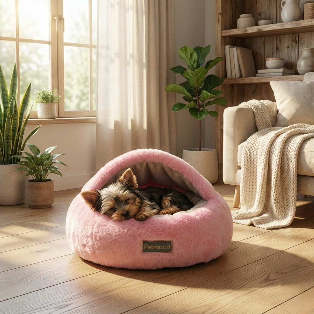 Petmoda Cozy Cave – Plush Cat & Small Dog Bed